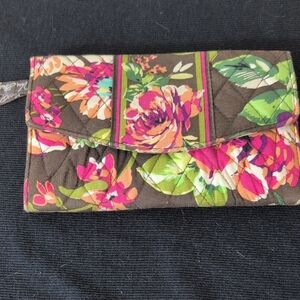 Tropical Pink and Green Floral Clutch